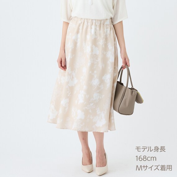 フローラル柄スカート　(35110) 3枚目画像