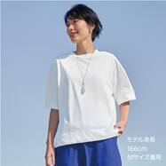 汗じみ防止ＵＶカットプチハイネックＴシャツ　(65132)