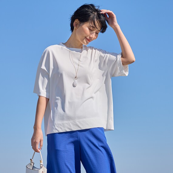 汗じみ防止ＵＶカットプチハイネックＴシャツ　(65132) 2枚目画像