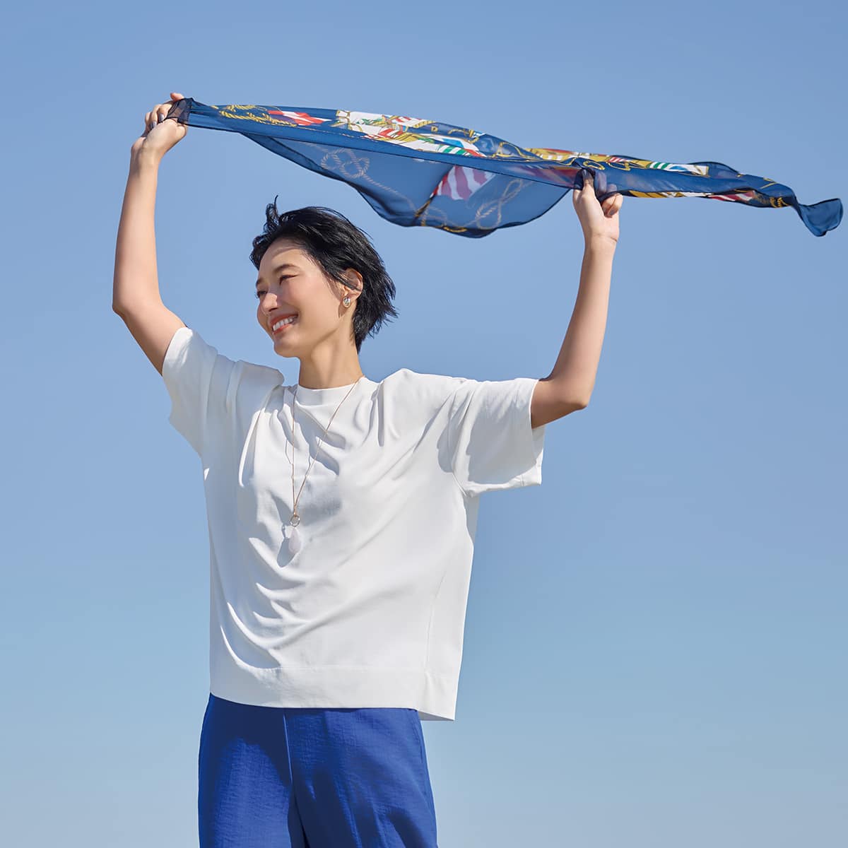 汗じみ防止UVカットプチハイネックTシャツ (65132) | ニトリネット