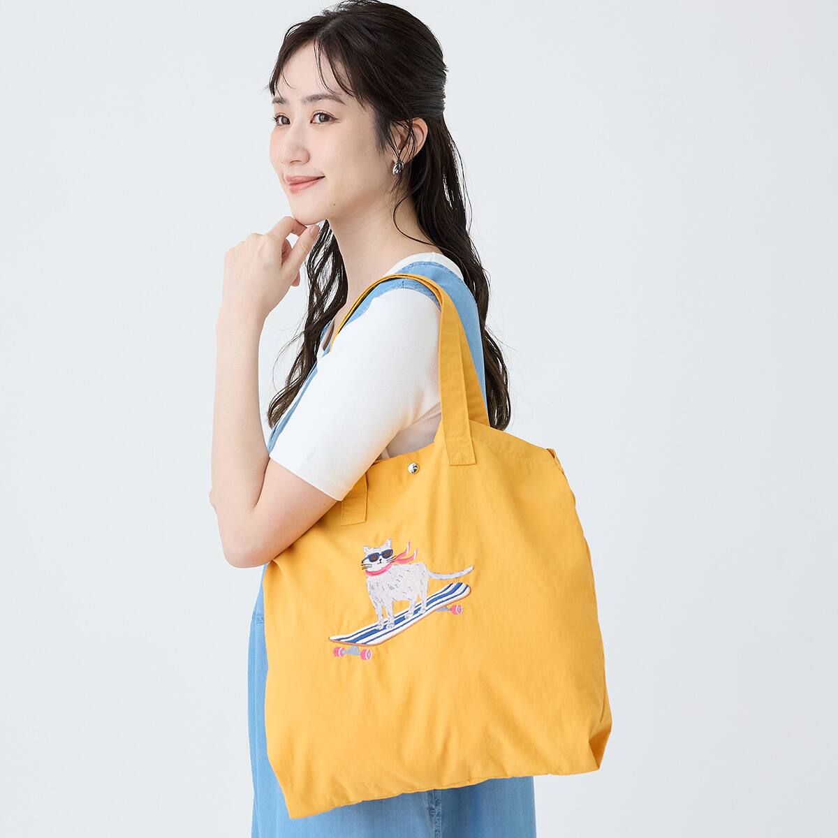 刺繍入り2wayポケッタブルバッグ (95169) | ニトリネット【公式