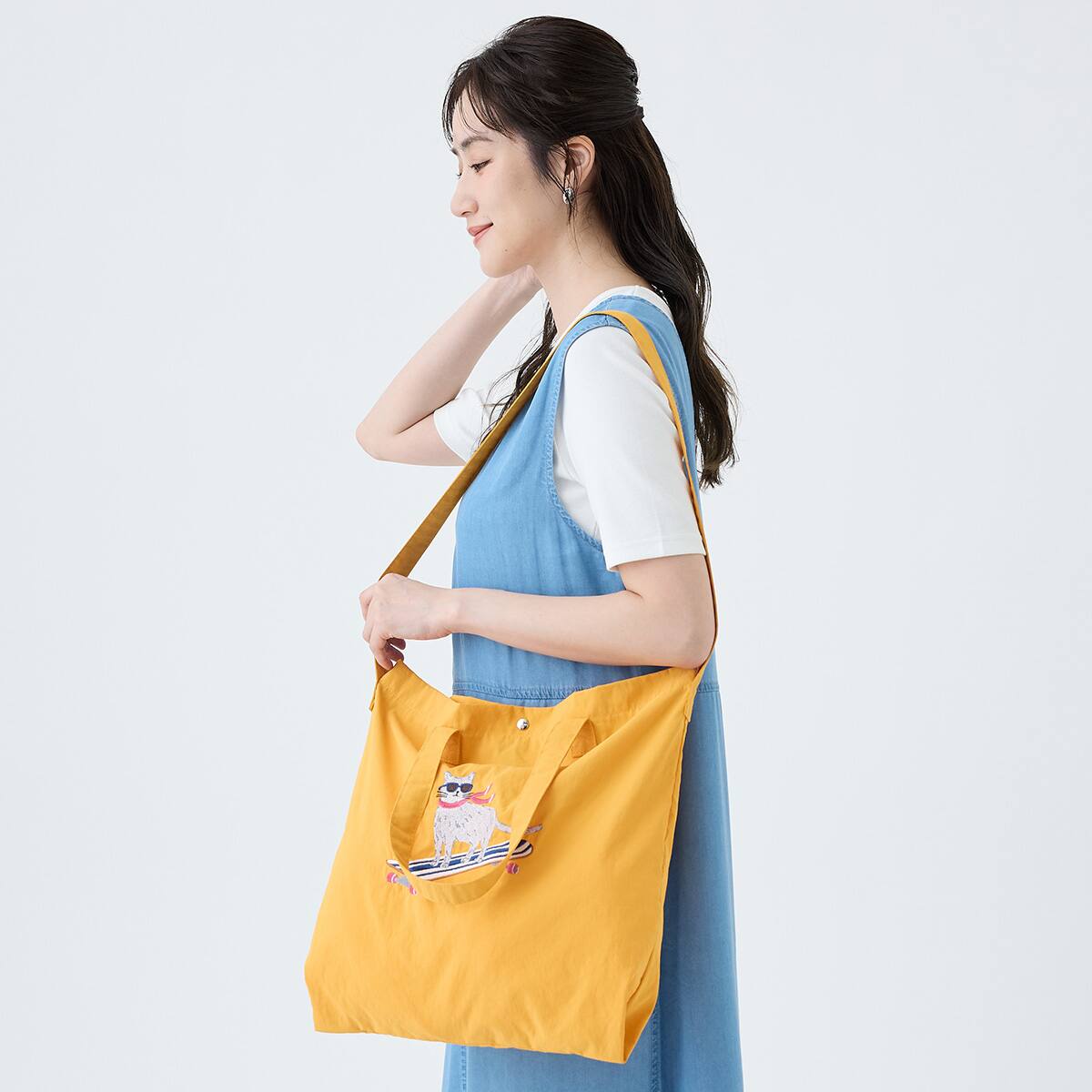 刺繍入り2wayポケッタブルバッグ (95169) | ニトリネット【公式