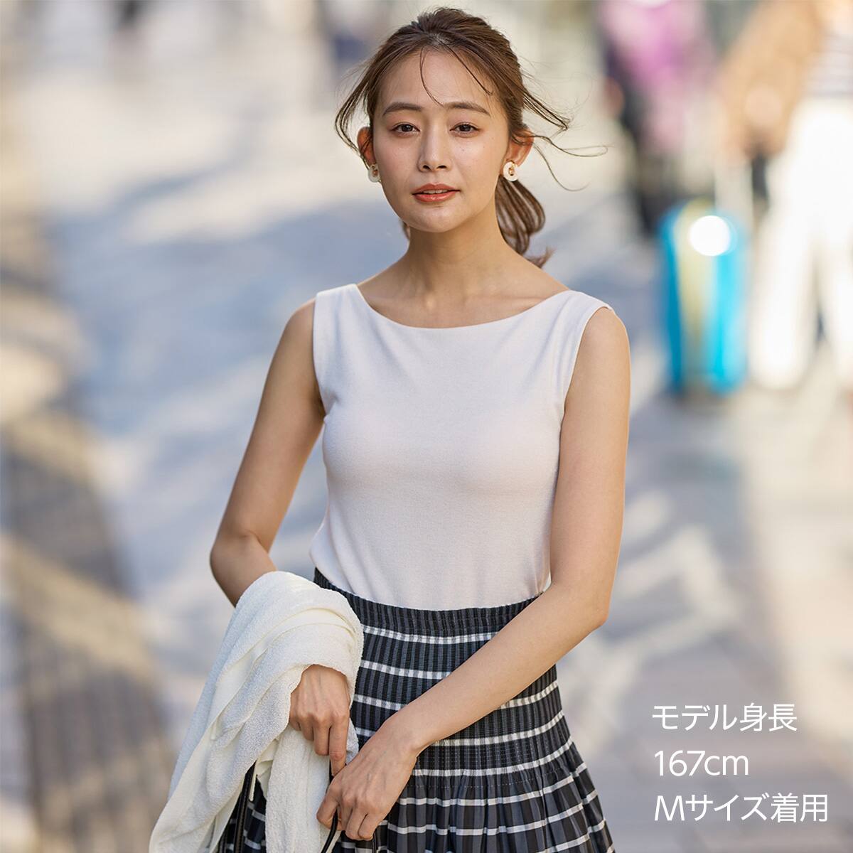ブラトップボートネックノースリーブ (Z5113) | ニトリネット【公式