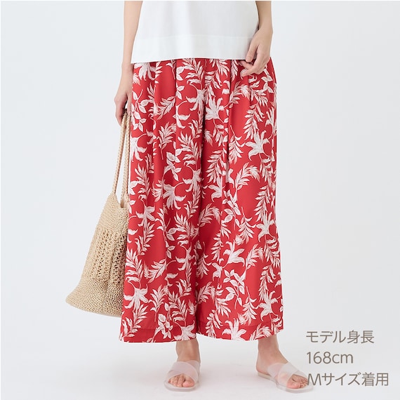 リーフ柄スカーチョ (25128) 7枚目画像