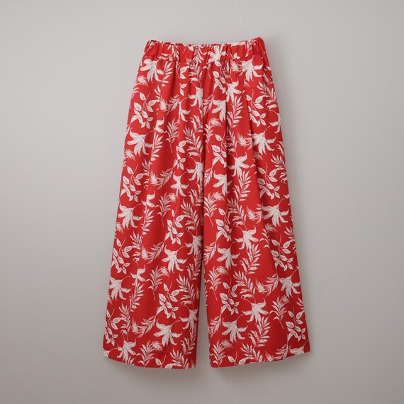 リーフ柄スカーチョ　(25128) 11枚目画像