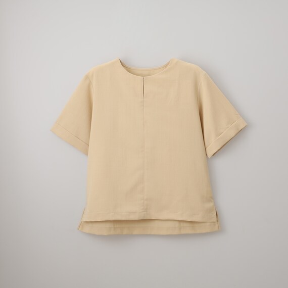 ほんのりシアーキーネックブラウス　(55133) 7枚目画像