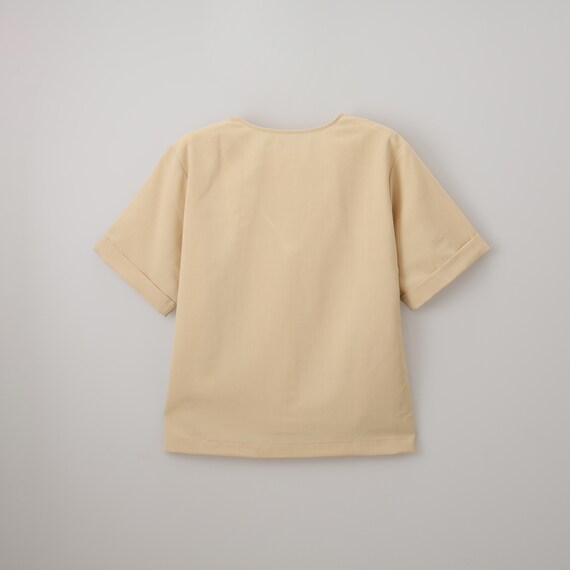 ほんのりシアーキーネックブラウス　(55133) 8枚目画像