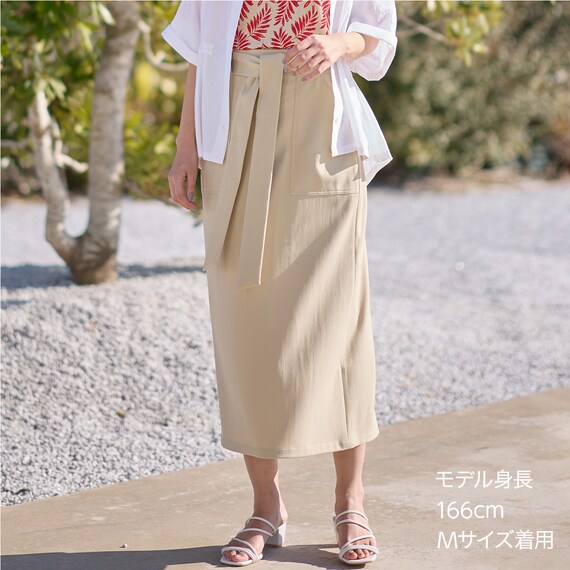 ベルト付きタイトスカート　(35112) 1枚目画像