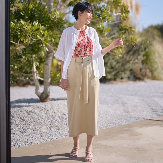 ベルト付きタイトスカート　(35112) 3枚目画像