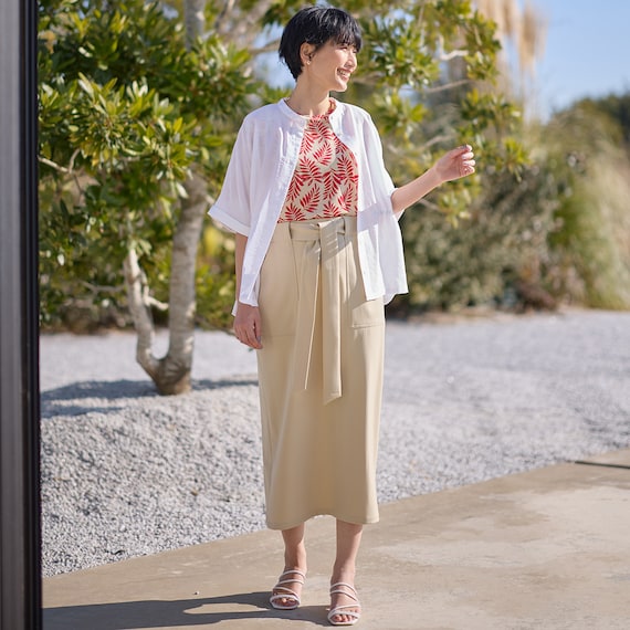 ベルト付きタイトスカート (35112) 3枚目画像