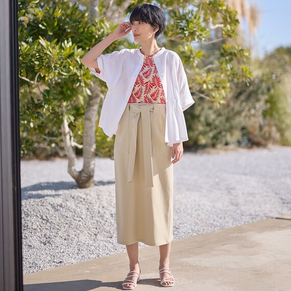 ベルト付きタイトスカート　(35112) 5枚目画像