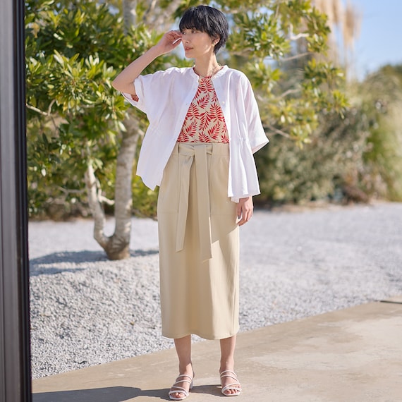 ベルト付きタイトスカート (35112) 5枚目画像