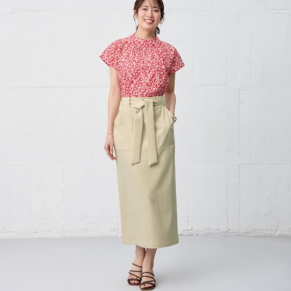 ベルト付きタイトスカート (35112) 7枚目画像