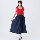 ハーフダブルフロントスクエアネックタンクトップ　(65138) 4枚目画像