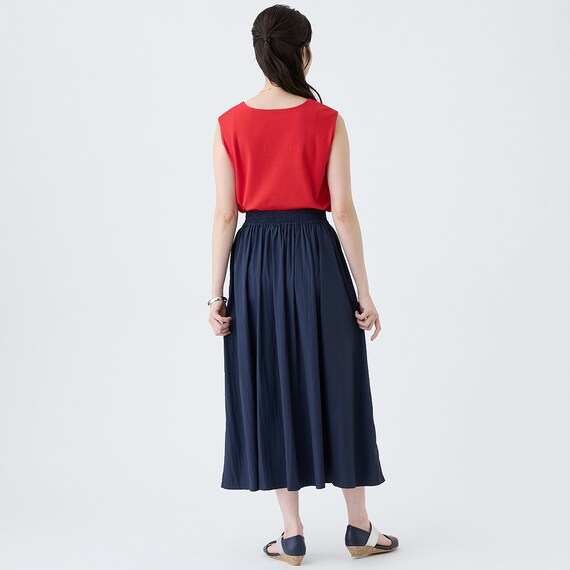 ハーフダブルフロントスクエアネックタンクトップ　(65138) 6枚目画像