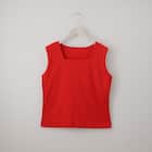 ハーフダブルフロントスクエアネックタンクトップ (65138) 7枚目画像