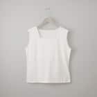 ハーフダブルフロントスクエアネックタンクトップ (65138) 8枚目画像