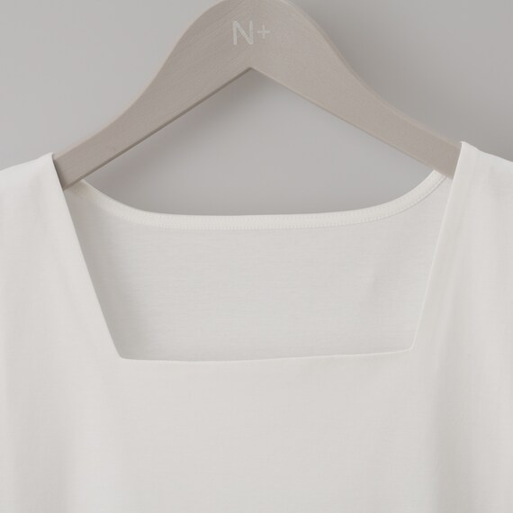 ハーフダブルフロントスクエアネックタンクトップ　(65138) 10枚目画像