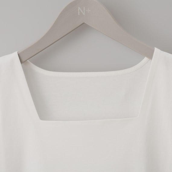 ハーフダブルフロントスクエアネックタンクトップ (65138) 10枚目画像