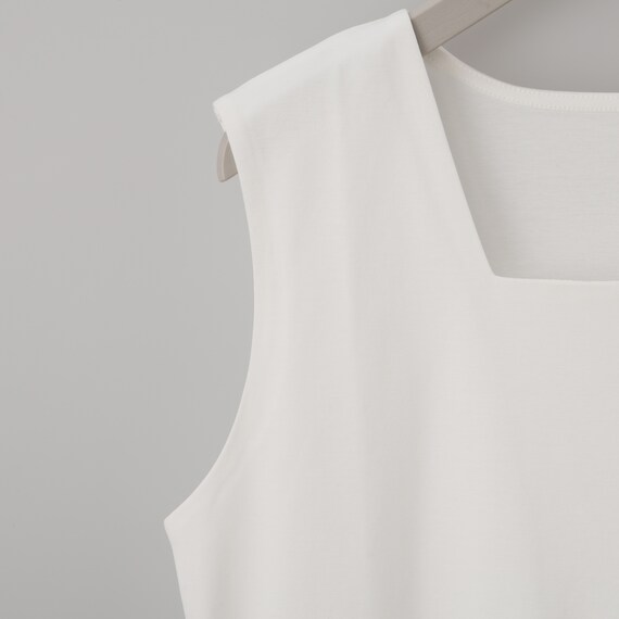 ハーフダブルフロントスクエアネックタンクトップ　(65138) 11枚目画像