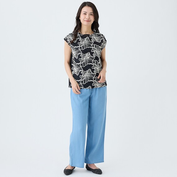 【ニトリネット先行販売】接触冷感シャンブレーライトデニムパンツ　(25133) 5枚目画像