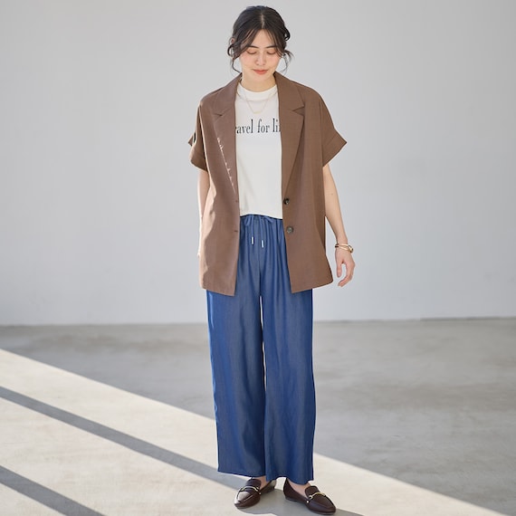 【ニトリネット先行販売】接触冷感シャンブレーライトデニムパンツ (25133) 10枚目画像