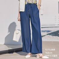 接触冷感シャンブレーライトデニムパンツ　(25133)
