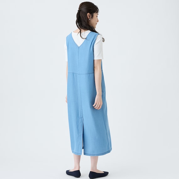 【ニトリネット先行販売】接触冷感シャンブレーライトデニムワンピース (45111) 6枚目画像