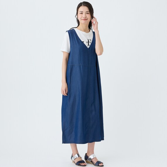 【ニトリネット先行販売】接触冷感シャンブレーライトデニムワンピース　(45111) 9枚目画像