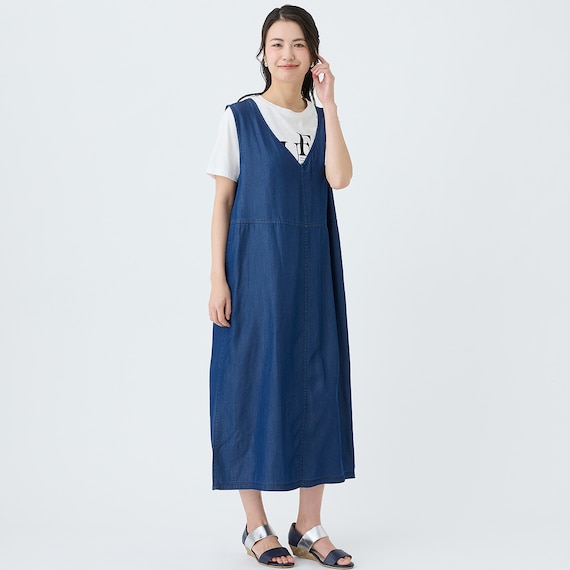 【ニトリネット先行販売】接触冷感シャンブレーライトデニムワンピース (45111) 9枚目画像