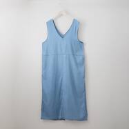接触冷感シャンブレーライトデニムワンピース　(45111)