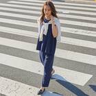 カットジョーゼットウエストドロストテーパードパンツ　(25139) 12枚目画像