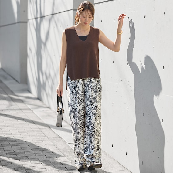 ギャザーワイドパンツ (25140) 1枚目画像