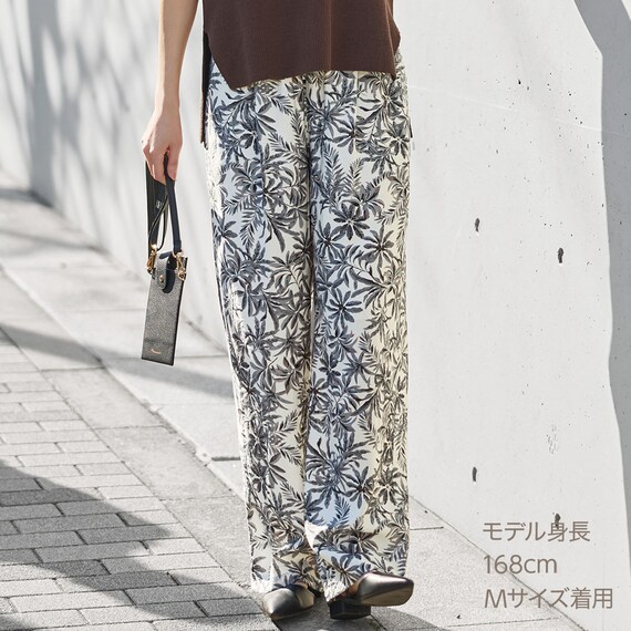 ギャザーワイドパンツ　(25140) 2枚目画像