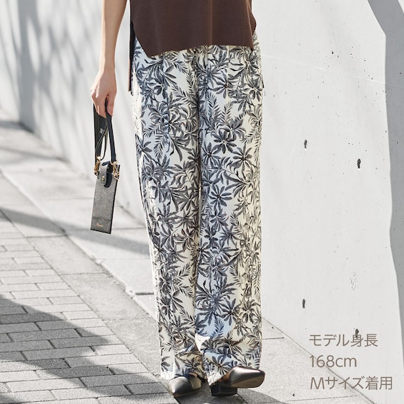 ギャザーワイドパンツ (25140) 2枚目画像