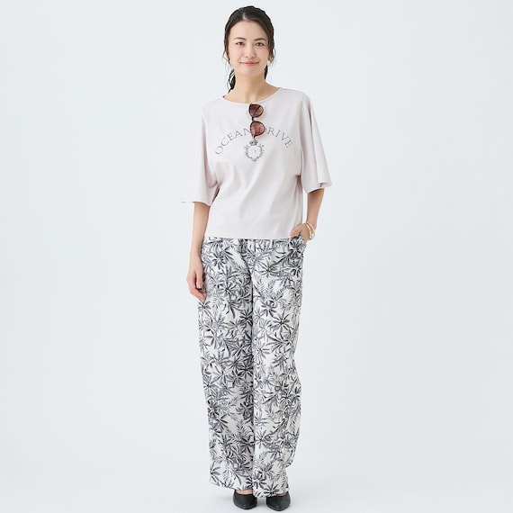 ギャザーワイドパンツ (25140) 10枚目画像