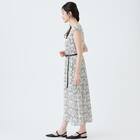 接触冷感更紗柄レーヨンワンピースレギュラー丈　(45119) 3枚目画像
