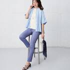 【ニトリネット先行販売】マジックベルトストレッチパンツサマーライト　ショート丈　(25135) 6枚目画像