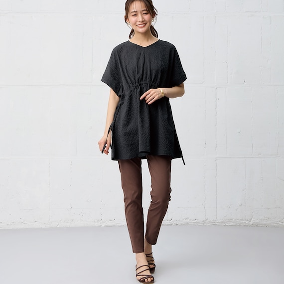 【ニトリネット先行販売】マジックベルトストレッチパンツサマーライト ショート丈 (25135) 8枚目画像