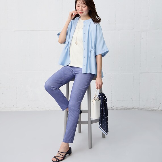 【ニトリネット先行販売】マジックベルトストレッチパンツサマーライト　レギュラー丈　(25136) 6枚目画像