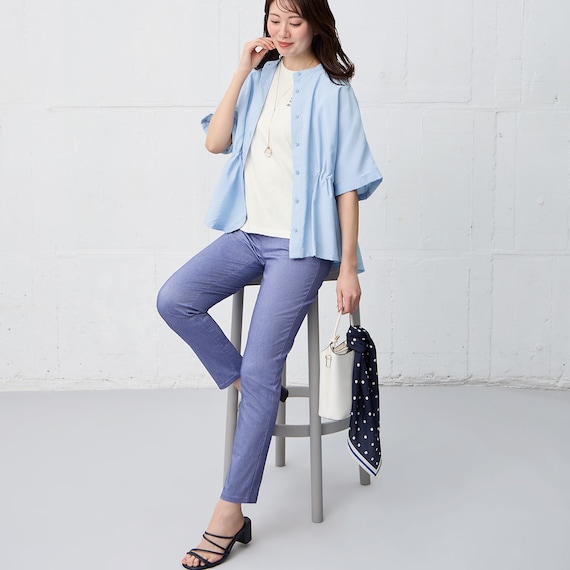 【ニトリネット先行販売】マジックベルトストレッチパンツサマーライト レギュラー丈 (25136) 6枚目画像