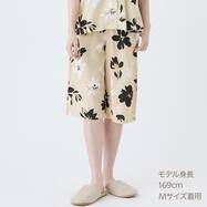 ひんやりレーヨン素材ルームウェアハーフパンツ　(25142)