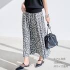 接触冷感ＵＶカットスラブペイズリープリントスカート　(35111) 1枚目画像