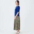 接触冷感ＵＶカットスラブペイズリープリントスカート　(35111) 18枚目画像