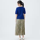接触冷感UVカットスラブペイズリープリントスカート (35111) 19枚目画像
