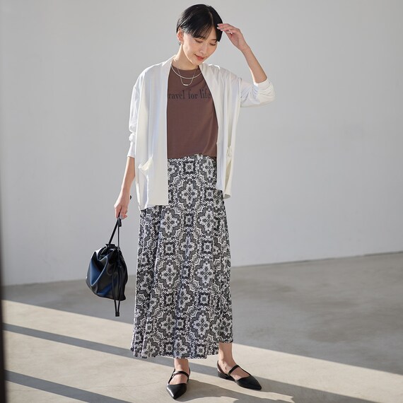 接触冷感ＵＶカットスラブカーディガン　(85109) 5枚目画像