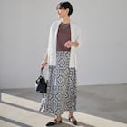 接触冷感UVカットスラブカーディガン (85109) 6枚目画像