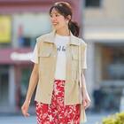 接触冷感ＵＶカットスラブロゴプリントＴシャツ　(65134) 5枚目画像