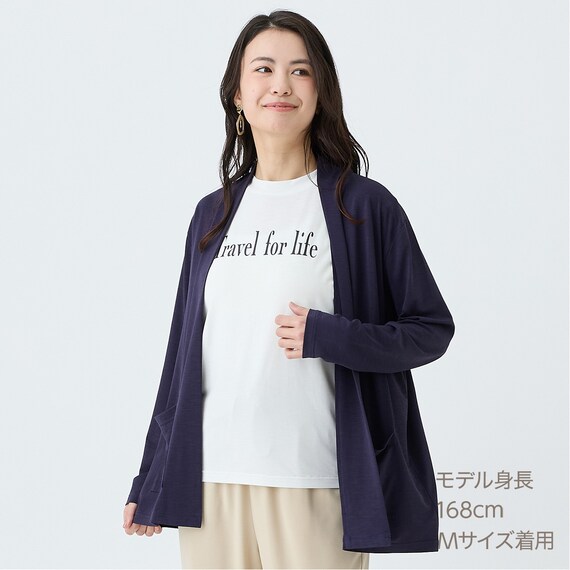 接触冷感ＵＶカットスラブロゴプリントＴシャツ　(65134) 6枚目画像