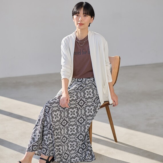 接触冷感ＵＶカットスラブロゴプリントＴシャツ　(65134) 9枚目画像